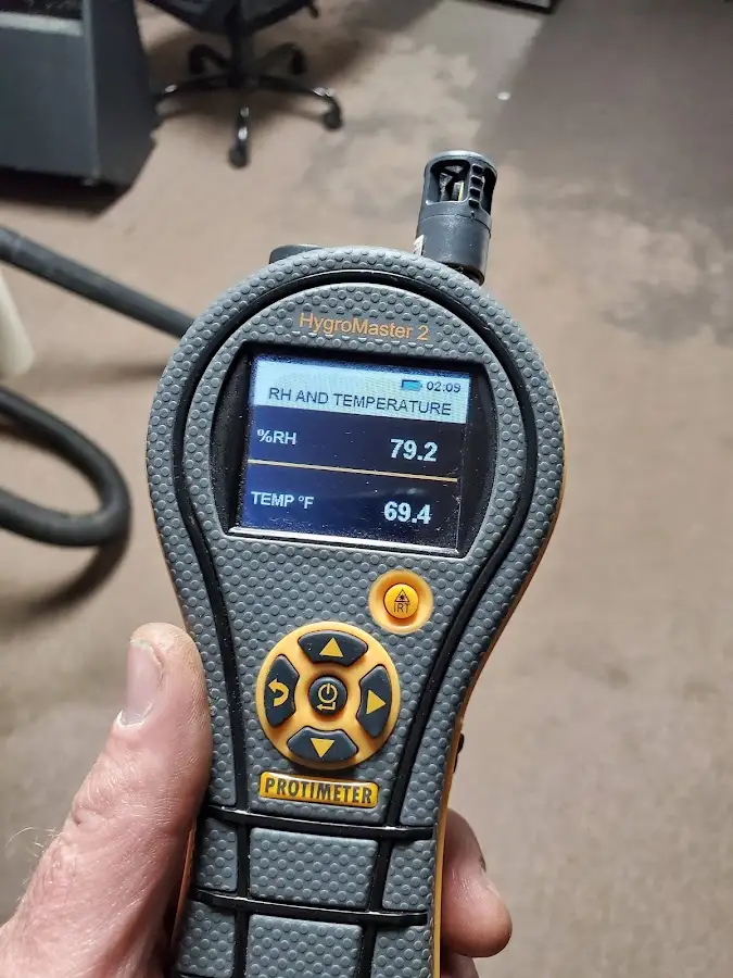 Moisture meter humidity assessment for Fire & Smoke Damage Restoration in Endicott