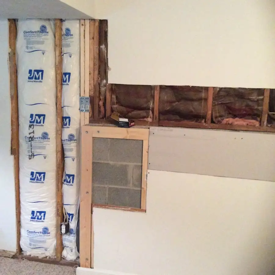 Wall insulation replacement during Odor Removal & Deodorization in Endicott